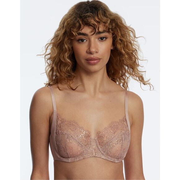 Skarlett Blue NWT Entice Lace Side Support Balconette Bra Romance 38D - Picture 1 of 6